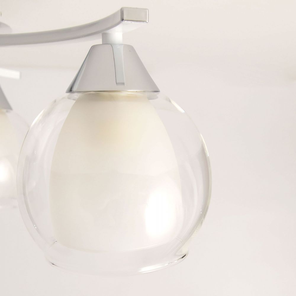 Citilux Кристи CL152130 Люстра потолочная Белая Хром