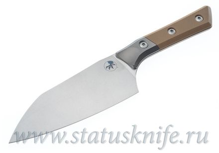 Нож Microtech Kitchen Santoku Bolster Tan G-10 3200B-10CE