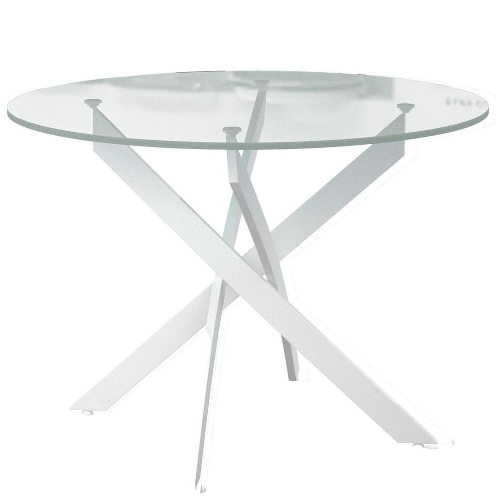 Стол DikLine R90 опоры белые