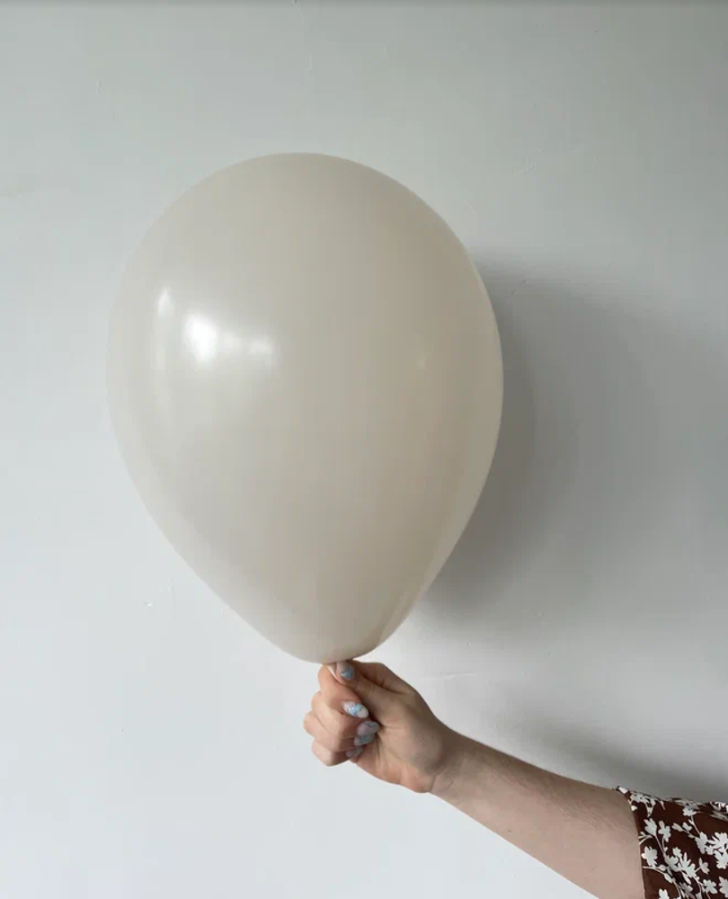 S Шар пастель 12'' / 30 см Кремовый / Cream (БГ-17)