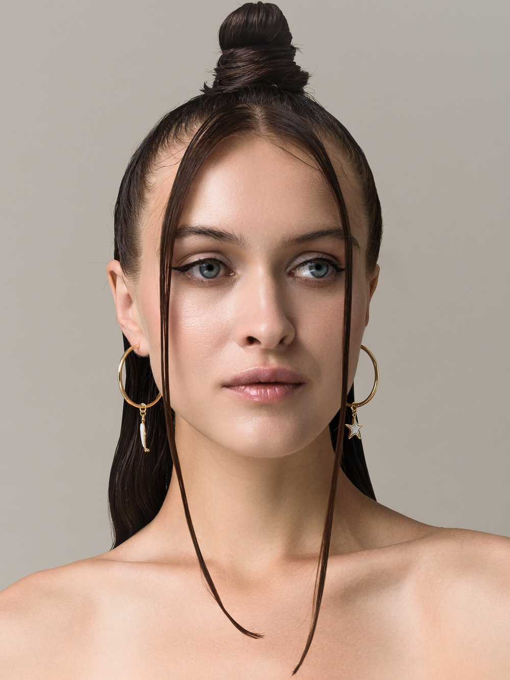 Серьги Kongo "Dolphin Star" Gold