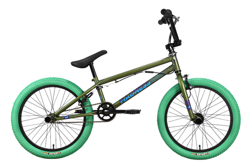 Велосипед Stark'23 Madness BMX 2 зеленый/голубой/зеленый