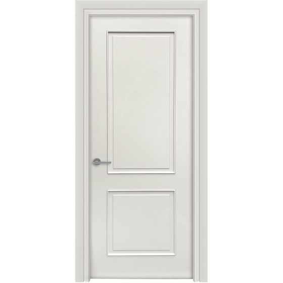 Купить Межкомнатная дверь эмаль Лайн 3/2 Багет RAL 9010 глухая