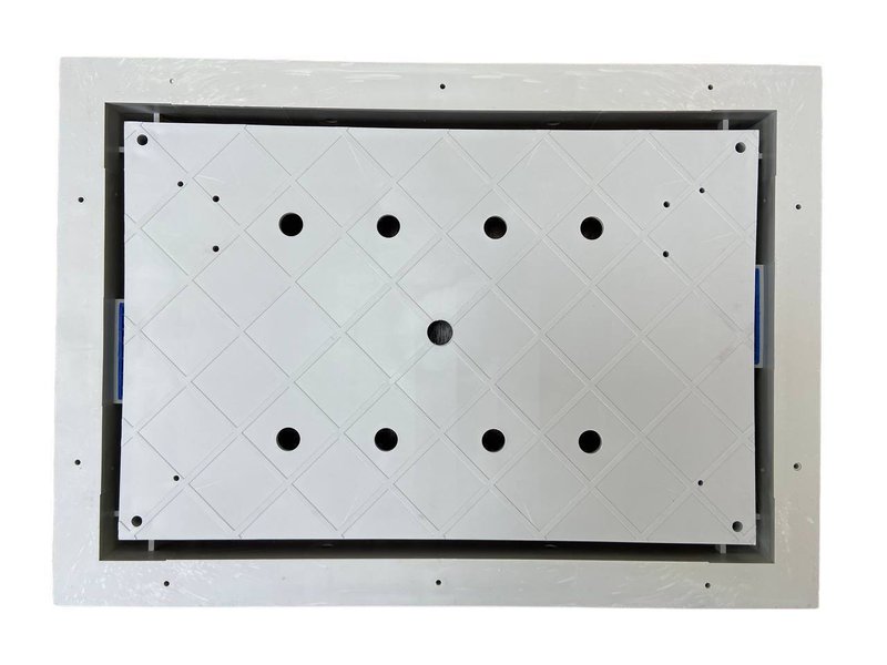 Люк ревизионный под покрытие съемный 350х250 мм, дверка 290х190 мм