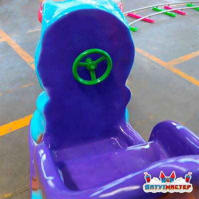 Аттракцион рельсовый для детей «ДиноОстров», 3 кабинки