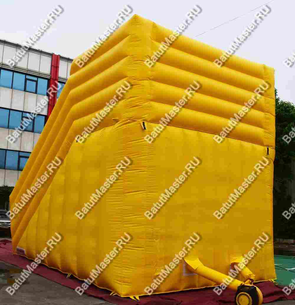 Надувная горка для зорбинга "Кубарем вниз"