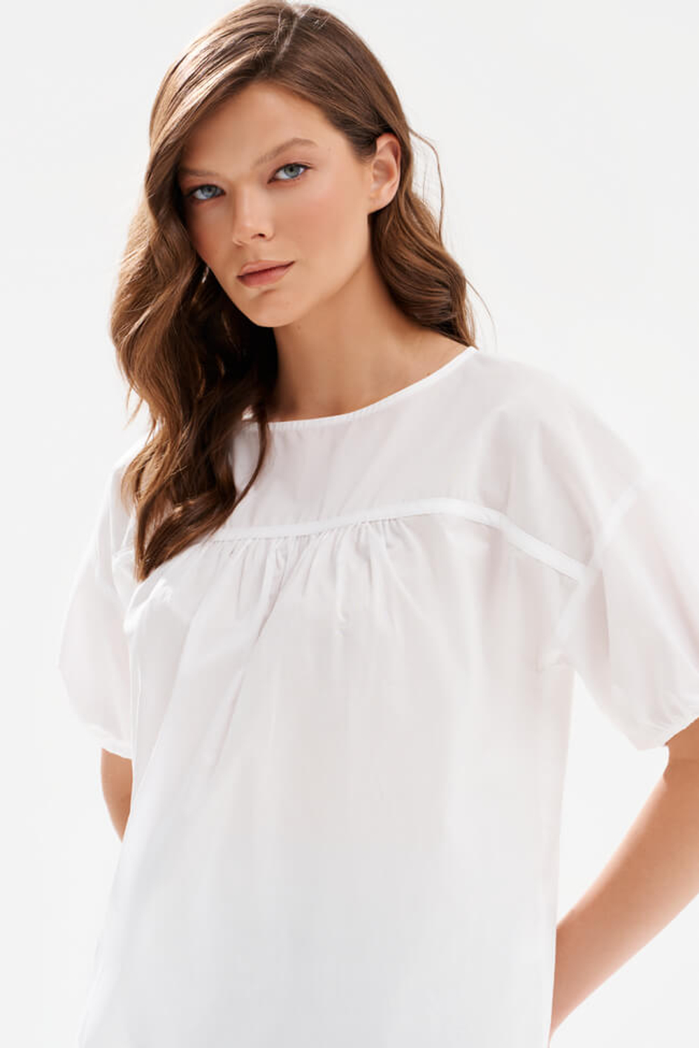 23582 Блузка женская (белый)