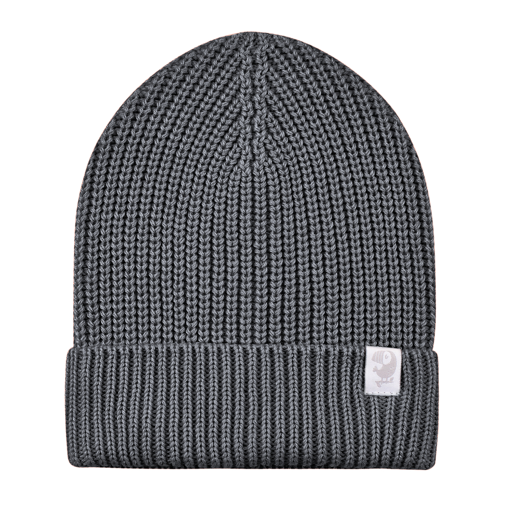 6070-53 Шапка вязаная Бини (графит)