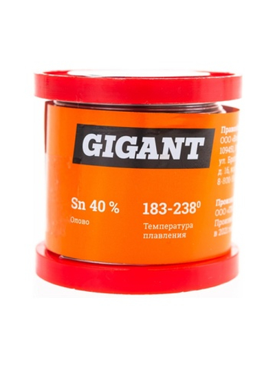 Припой ПОС 40, проволока 1 мм, 200 г Gigant GT-096