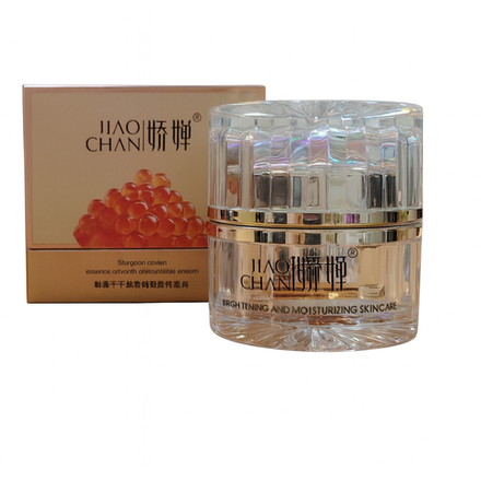 Крем для лица Jiao Chan с эссенцием икры против морщин 50 гр