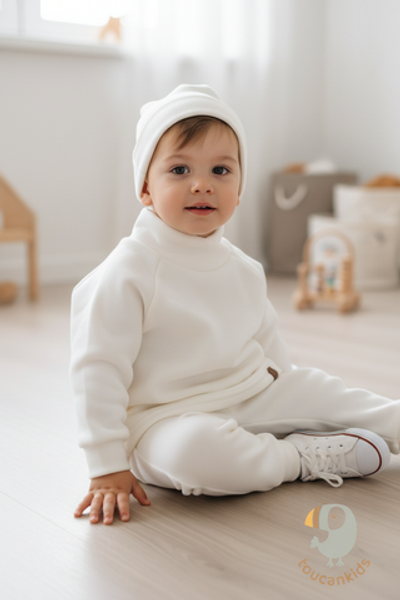 Флисовый костюм "Cute" (экрю)