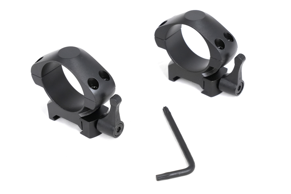 Кольца Arkon 30 мм быстросъемные на weaver, стальные, средние