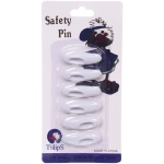 Булавки безопасные 6шт «Favorite Hous», цвет белый, 4*1.5см