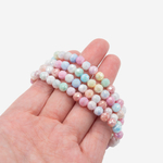 Хрустальные бусины с покрытием, оттенок "Конфетки", 6мм, шар, микроогранка