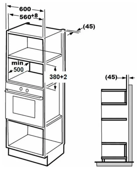 Встраиваемая микроволновая печь Midea MI10250GB