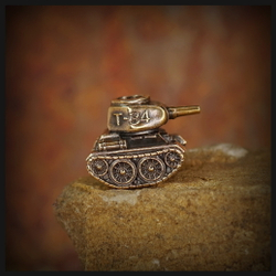 Темлячная бусина "Т-34" для ножей , бронза