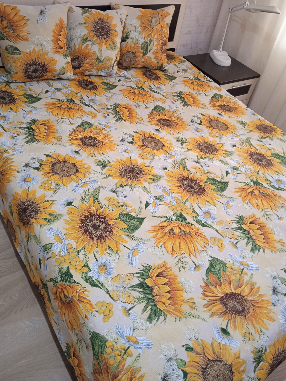 Покрывало гобеленовое Подсолнухи евро (240х200)