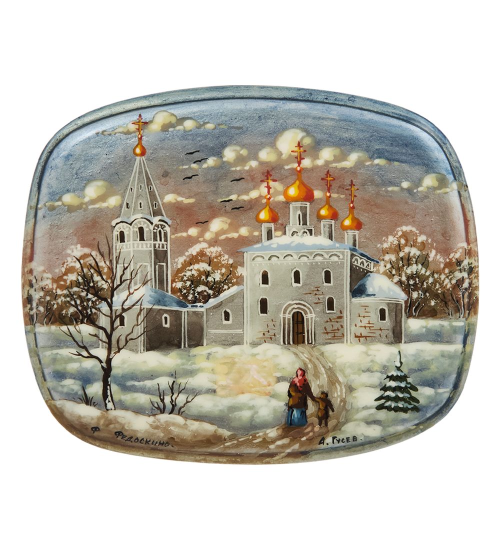 Народные промыслы ШК-80/24-C Шкатулка «Монастырь»