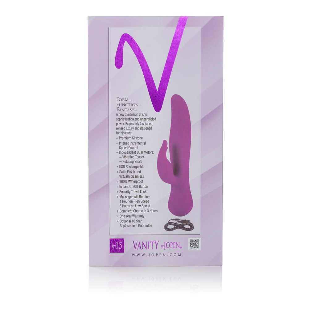 Толстый вибромассажер Vr15 - 21,5 см. (Цвет: фиолетовый)