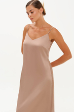 51718 Платье женское (пепельно-бежевый)