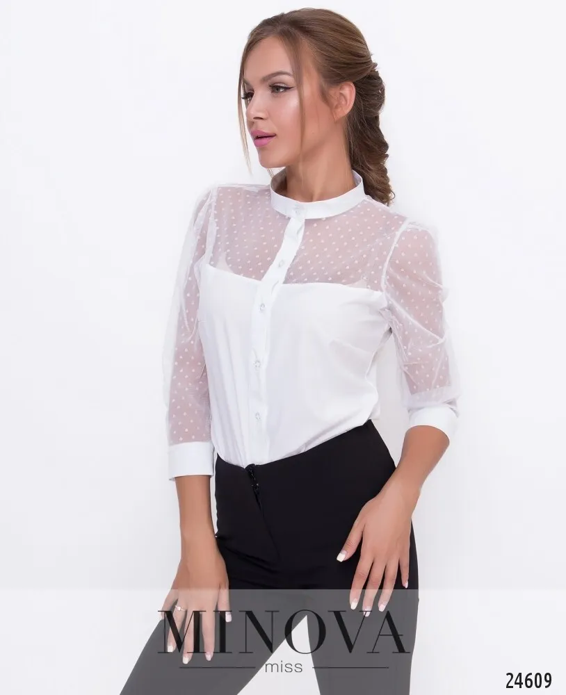 Блуза 1095-белый Minova