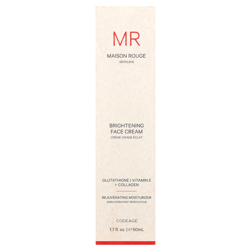 Codeage, Maison Red Skincare, осветляющий крем для лица, 50 мл (1,7 жидк. унции)