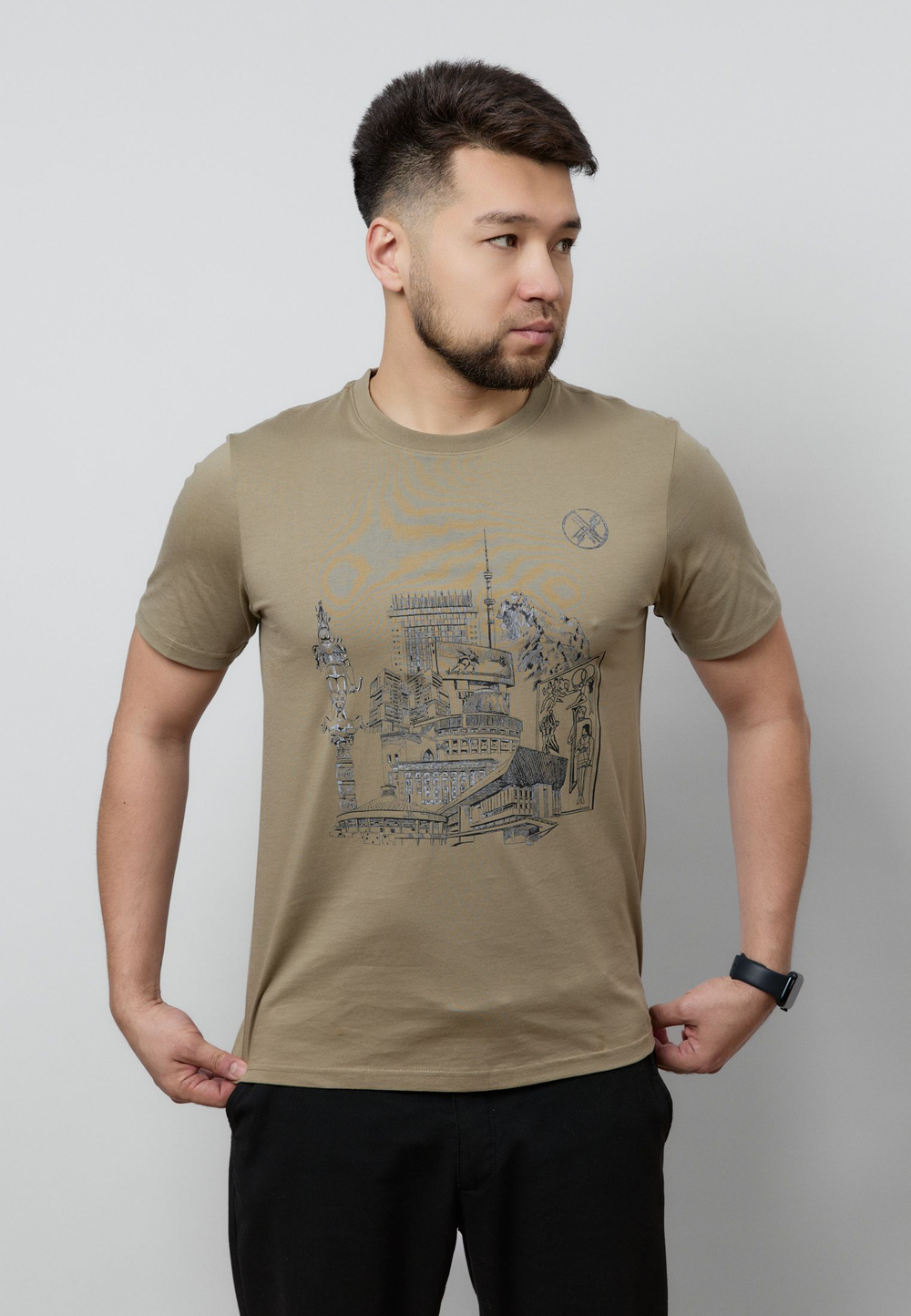 Футболка ALMATY MS LIGHT KHAKI