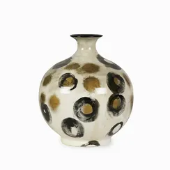 Ваза Flaviana высота 30 см, коричневый, чёрный, бежевый