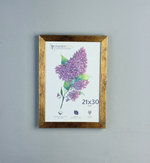 Фоторамка пластиковая 21х30 см, коричневая, фактура дерево, арт. 2130.628060