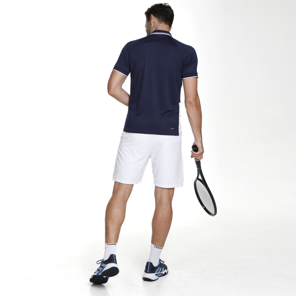 Мужское теннисное поло Dunlop Polo Men - Dark Blue, White