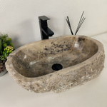 Каменная раковина из оникса Erozy Grey EO-60676  55*34*15