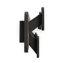 Вешалка настенная Tempo, 6 крючков, черная