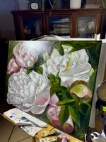 Картина «Вальс Пионов» | Холст, масло 60х80 см | Художница Ефимова Ольга