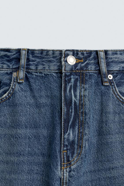 ZARA ДЖИНСЫ SLIM TAPERED FIT, СИНИЙ