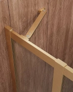 Душевой уголок Cezares Molveno 90x110 RH-1-110/90-C-BORO-IV стекло прозрачное/профиль золото брашированное