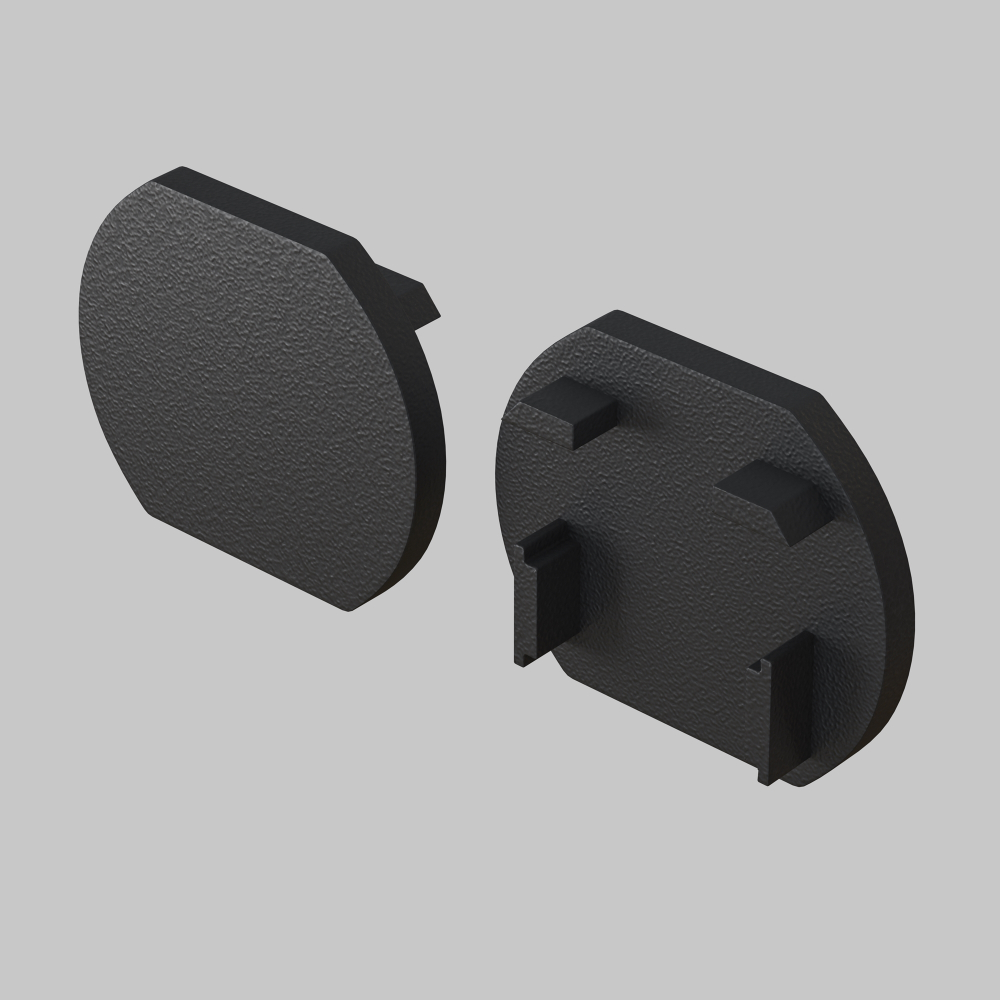 Заглушка для круглого шинопровода, 2 шт. Maytoni Basity TRA172EC-R-11B