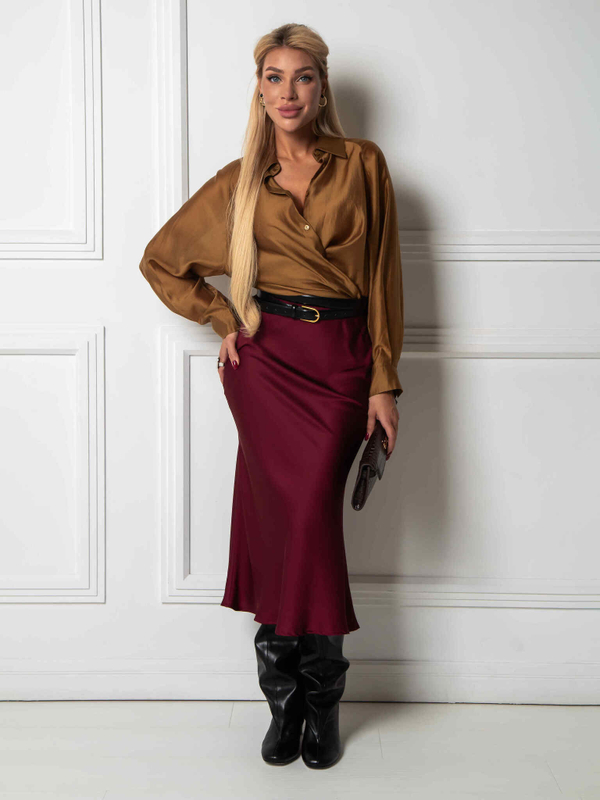 Юбка Калла (бордо)