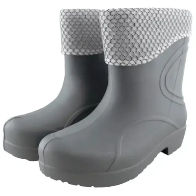 Полусапоги женские «Виктория» с вкладышем (серый, 38-39)