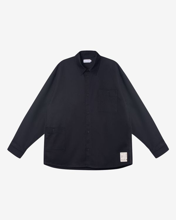 Рубашка Side Pocket черная - фото 1