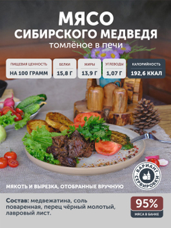 Подарочный набор №7 (Медведь, Бобр, Косуля, Олень) ТАЁЖНЫЙ ЦЕХ