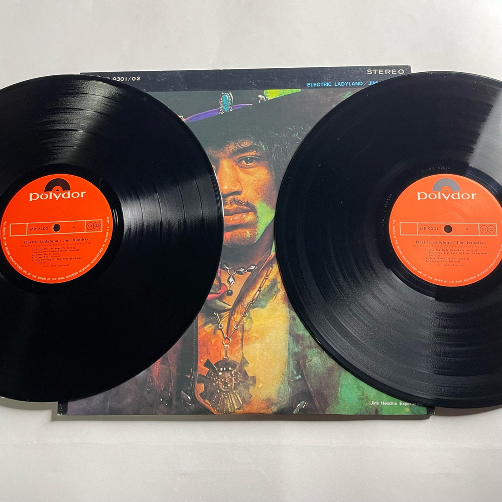 Винтажная виниловая пластинка LP The Jimi Hendrix Experience Electric Ladyland (Япония 1980) (Без Оби) (Вкладка С Девушками)