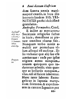 Annus dierum illustrium Societatis Iesu. siue in Anni dies digestae mortes illustres Eorum qui ex eadem Soc. Iesu ab impijs occisi alijsщe aerumnis confecti sunt | Joannes Nadasi