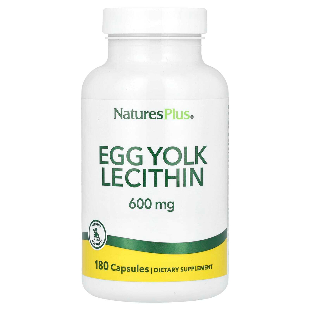 NaturesPlus, лецитин из яичного желтка, 180 капсул