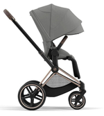 Коляска Cybex Priam IV Rosegold complete Cloud G Ocean Blue Plus Base G 3 в 1 Mirage Grey