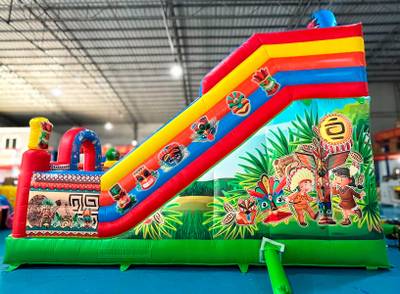 Коммерческий надувной батут-горка «Индиана ЭКСТРА 2», 7x4x6 м