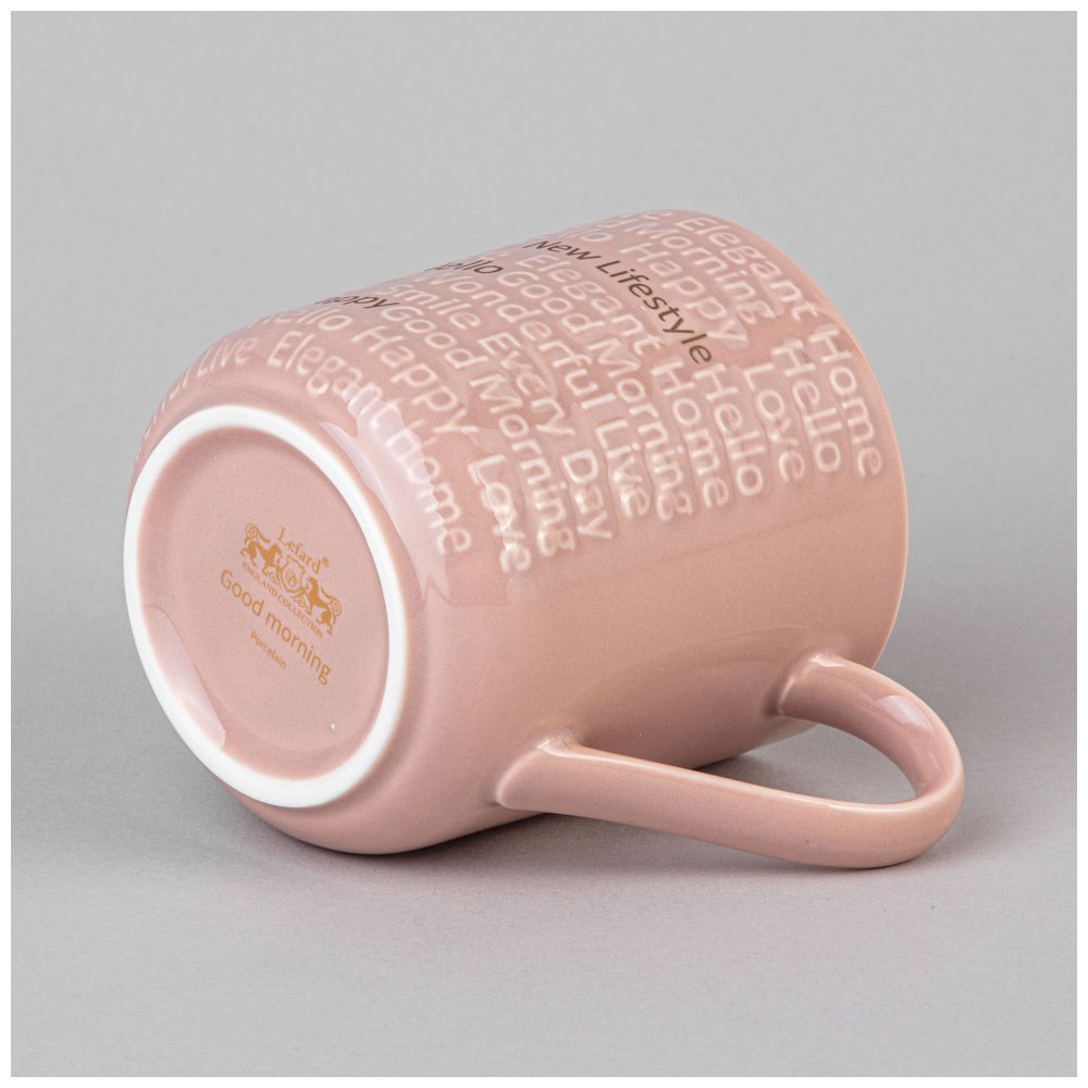 НАБОР КРУЖЕК LEFARD "GOOD MORNING" НА МЕТАЛЛ. ПОДСТАВКЕ 4 ШТ. 330 МЛ МИКС ЦВЕТОВ (КОР=4НАБ.)