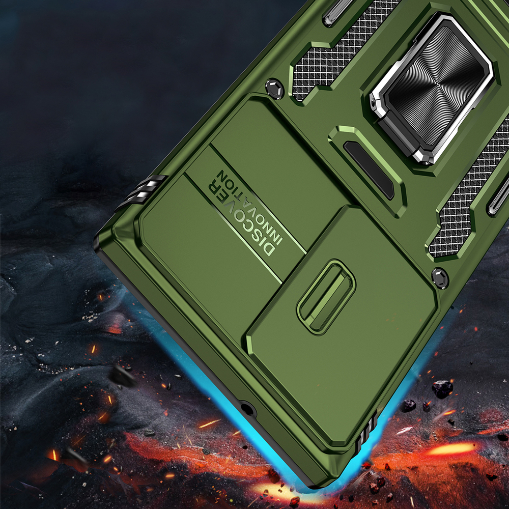 Чехол Safe Case с кольцом и защитой камеры для Samsung Galaxy S25 Ultra