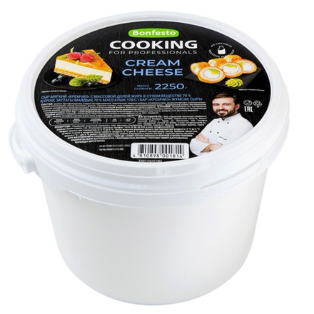 Сыр мягкий Cream cheese 70% «CooKinG» 2.25 кг