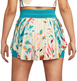 Теннисная юбка Nike Court Dri-Fit Slam Printed Tennis Skirt - coconut milk/teal nebula/black