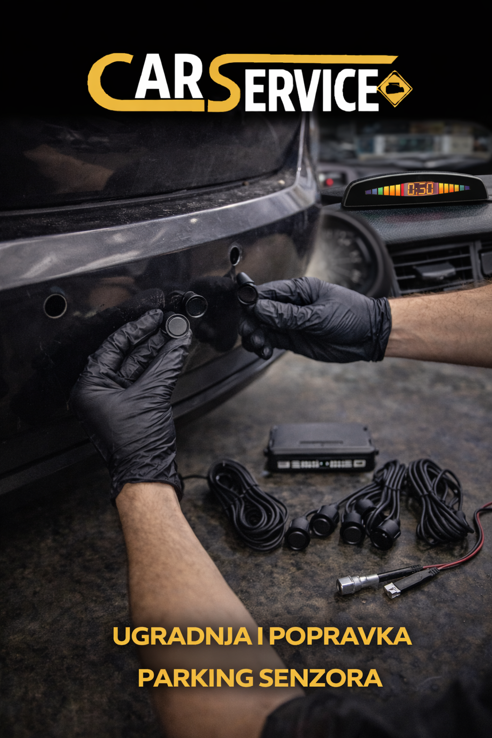 Установка и ремонт парковочных радаров (парктроников)